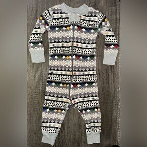 Hanna Andersson Storyteller Fair Isle Organic Cotton One Piece Size‎ 12-18mo